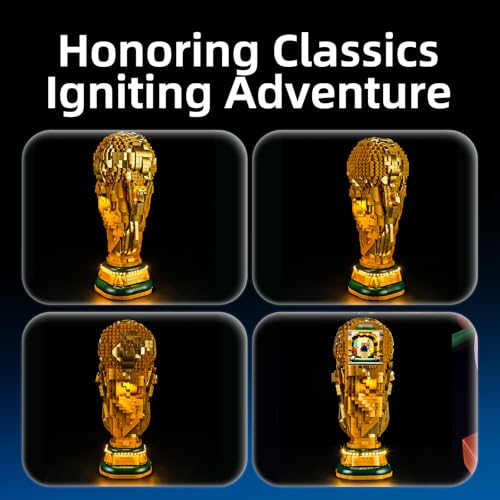 YEABRICKS LED Light for Lego-43020 Editions Sets FIFA World Cup Official Trophy Building Blocks Model (Building Set NOT Included) - style: Only Light LEGO 43020 FIFA World Cup Official Trophy