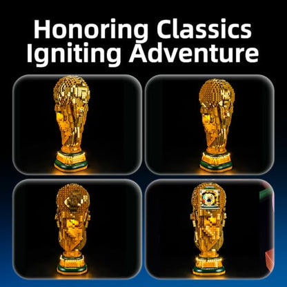 YEABRICKS LED Light for Lego-43020 Editions Sets FIFA World Cup Official Trophy Building Blocks Model (Building Set NOT Included) - style: Only Light LEGO 43020 FIFA World Cup Official Trophy