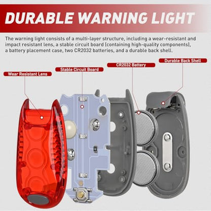 Nilight LED Safety Light 4PCS Red Green White Marine Navigation Tail Lights - color: 3LED Navigation Light-4Pcs