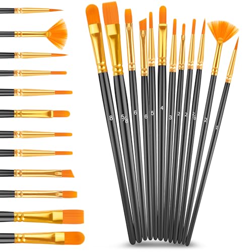 Caliart 72 Colors Acrylic Paint Set with 12 Brushes - color: Regular, size: 2 Fl Oz (Pack of 72)