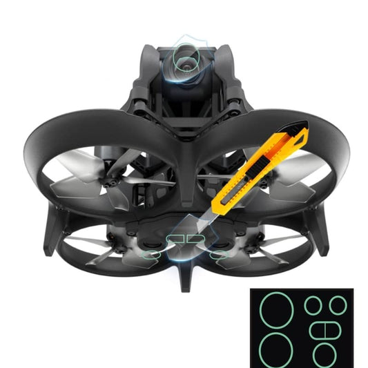 Protective Film for DJI Avata, Drone Protective Anti-Scratch Film Camera Glasses Lens Protective Film Sensor Film Protector Cover (Advanced Edition) - color: Advanced Edition