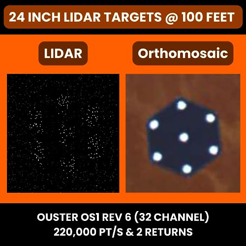 Sky High Bull's-Eye 24” LiDAR Ground Control Point GCP - UAV Aerial Target for LiDAR Mapping & Surveying (6 Pack) Retro-Reflective Black Hexagon with Center Eyelet for Aerial Mapping & Photogrammetry - size: 24in LiDAR Hexagon (6)