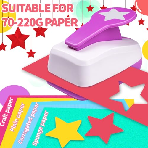 Star Hole Punch, 2 inch Star Punches for Paper Craft, Card Making Scrapbook - style: Star