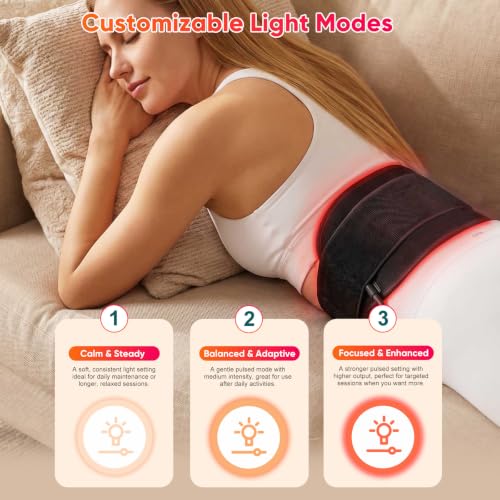 Red Light Therapy Pad, 120 LED 660nm 850nm Infrared Light Wrap - size: 15.55*7.9