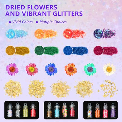 KISREL 18OZ Epoxy Resin Kit for Beginners, Resin Kit with Alphabet Mold - size: Alphabet Molds and 8 Mini Molds