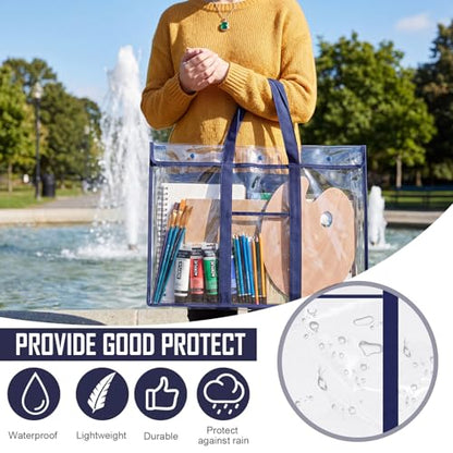 Windyun 2 Pack Bulletin Board Storage Bag 20" X 30", Poster Holder, Blue - color: Blue, size: 20" X 30"