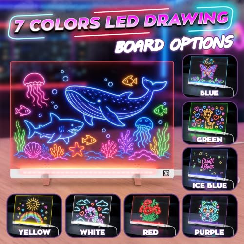 16 in LED Drawing Board; Corded and Non-Rechargeable (White) - color: White