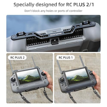 Neck Strap Lanyard Compatible for DJI RC Plus 2/1,PU Leather Neck Shoulder Strap with Buckle Lanyards for RC Plus 2/1 Remote Control with Screen Accessories