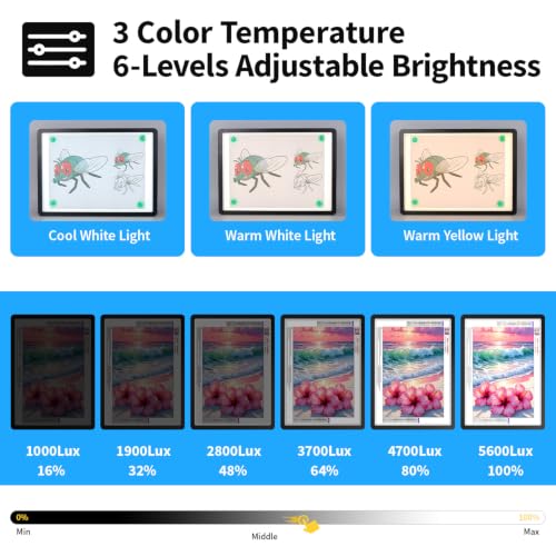 Rechargeable A3 Light pad with Bag,Bright Magnetic Light Box for tracing - size: A3 with Bag(Rechargeable)