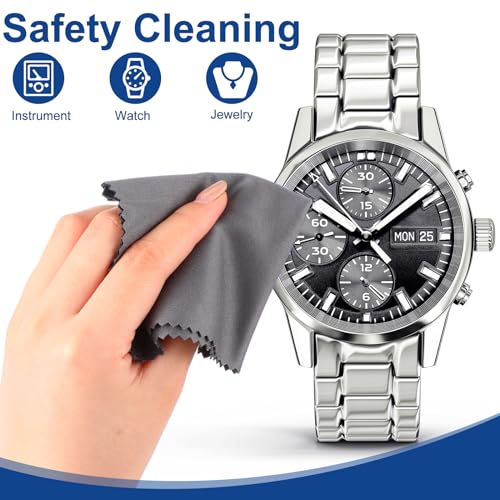 Frienda 50 Pcs Microfiber Glass Cleaning Cloths Lens, Dark Gray - color: Dark Gray