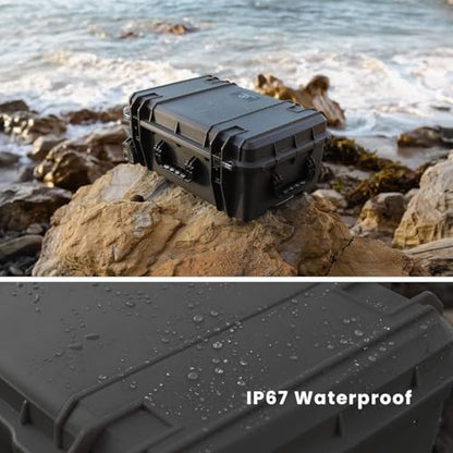 Seahorse 920 Heavy Duty Protective Dry Box Case - TSA Approved/Mil Spec / IP67 Waterproof/USA Made - color: Blue