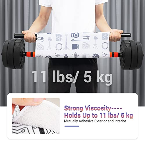 19.7 Inch Folding Protective Wrap for Camera Lens iPad Tablet Laptop Flash Telescope Hard Disk Switch Phone & More Devices, Self-Stick Wrapper Protector, Portable Travel Storage Pouch & Cleaning Cloth