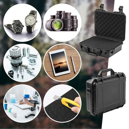 Relaxweex 11 x 9 x 6 Inch Hard Case, Grid Shell, Black - color: Black, size: 11 x 9 x 6 Inch, style: Grid Shell