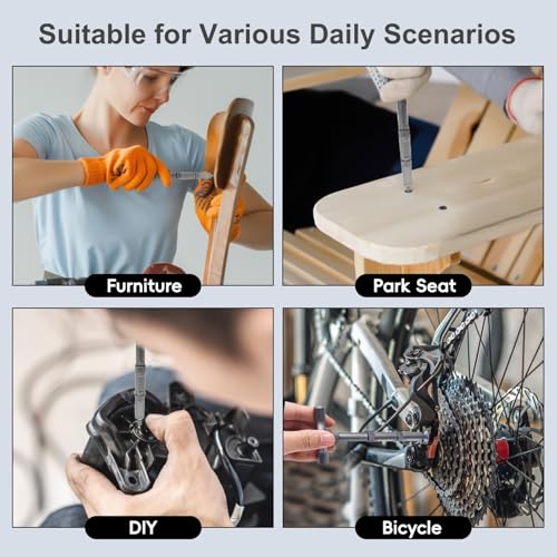 24 in 1 Magnetic Ratchet Small Screwdriver Set, DIY Multi S2 Steel Bits Ratcheting Screwdriver Bits, Removable Self-Assembly Portable Repair Tool Impact Screwdriver, Gifts for Tech Lovers - style: 24 in 1