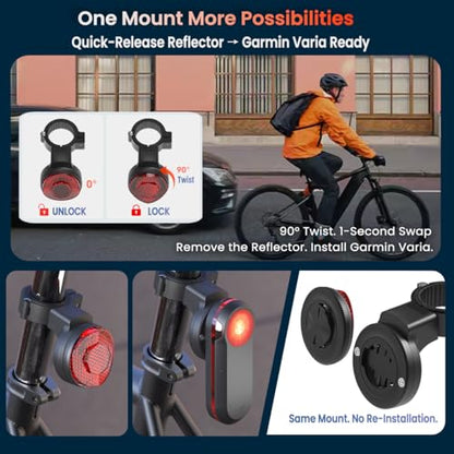 AirTag Bike Tracker Mount Hidden Anti-Theft Seatpost Reflector Holder