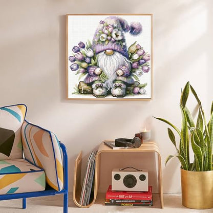 Diamond Art Kits for Adults, Gnome DIY 5D Diamond Painting for Beginners - color: BLKJDP18