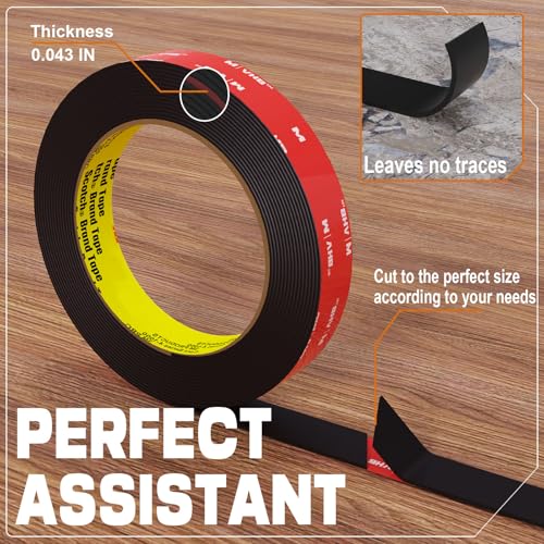 tapify Double Sided Tape Heavy Duty 0.39 x33FT - size: 0.39IN x 33FT