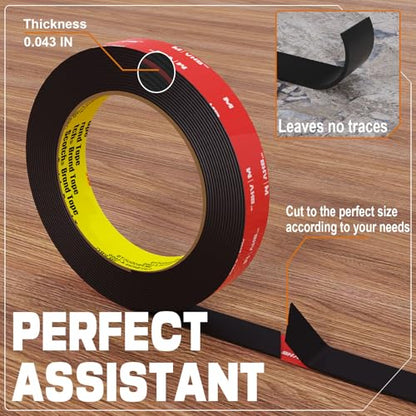 tapify Double Sided Tape Heavy Duty 0.39 x33FT - size: 0.39IN x 33FT