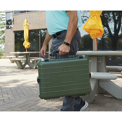 Strongway 20in. Plastic Waterproof Storage Case, Green - color: Green