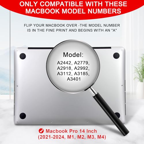 Magnetic Privacy Screen for Macbook Pro 14 Inch (2021-2026, M1,M2,M3,M4,M5) - size: macbook pro 14 inch