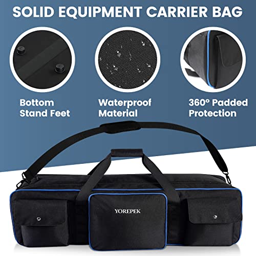 YOREPEK 40.5" Heavy Tripod Carrying Case Bag with 2 Padding Protective Pads - color: 40.5*9.5*9.5