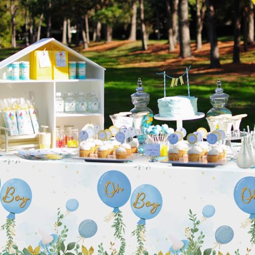 3 Pack Baby Shower Party Tablecloths for Boy - color: Baby Boy
