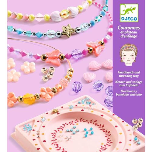 DJECO, Girls Headband Making kit, DIY Hair Accessories Set, Ages 10+