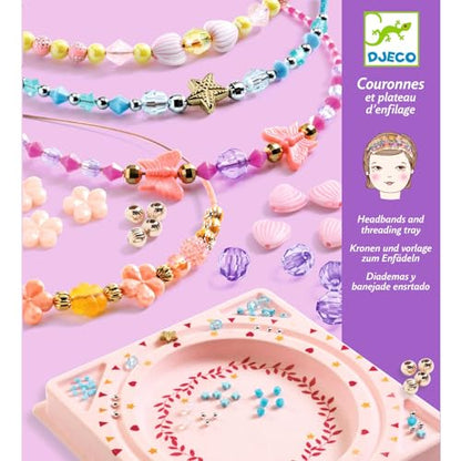 DJECO, Girls Headband Making kit, DIY Hair Accessories Set, Ages 10+