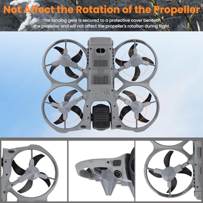 Landing Gear for DJI Avata 360 Drone, Height Increase Extended Legs, Anti-Scratch Protective Bracket, Quick Release Tripod Support, Drone Accessories (Grey) - color: Gray