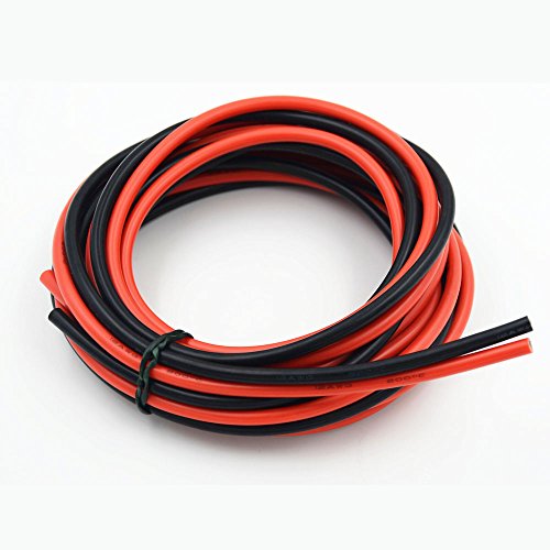 12awg Silicone Electrical Wire Cable 2 Colors Tinned Copper 10ft Each - size: 2 Colors each 10FT, style: 12AWG