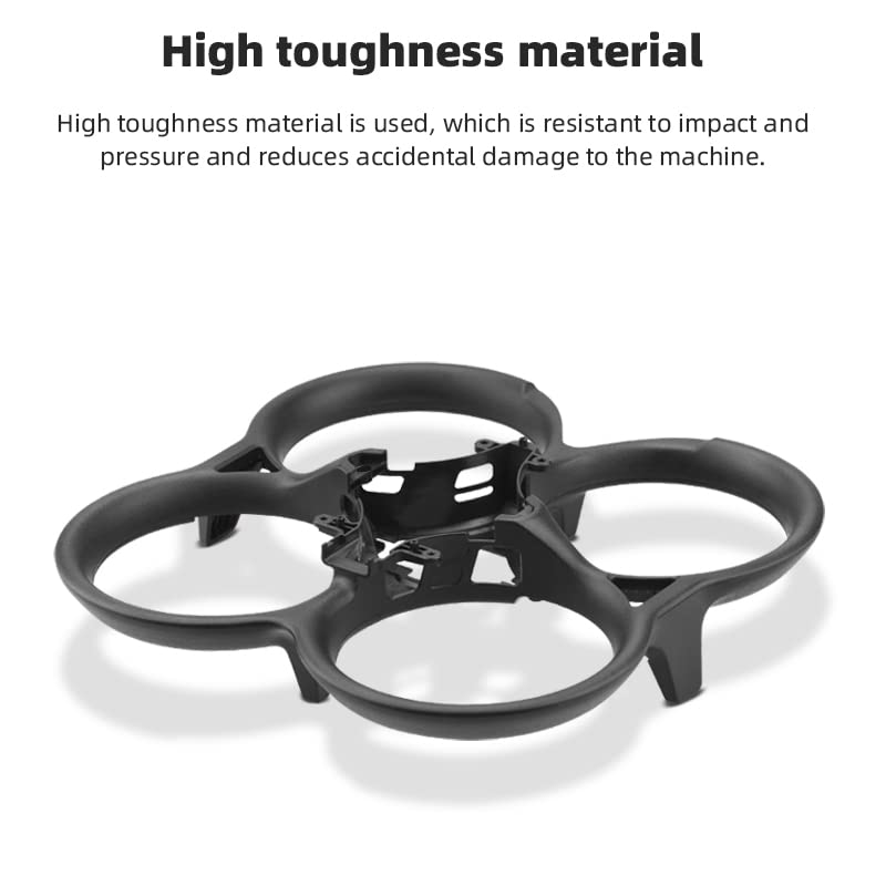 CAPART Body Frame Replacement for DJI Avata Drone, Propeller Guard Anti-Collision Protective Bar Ring Bumper 360° Safe Flying