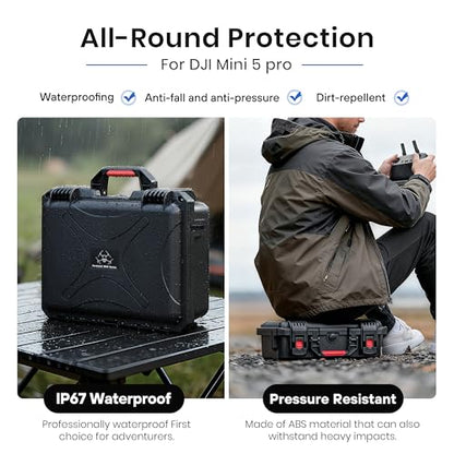 STARTRC Mini 5 Pro Case,Dual Layer Case for DJI Mini 5 Pro for Skyrover S1