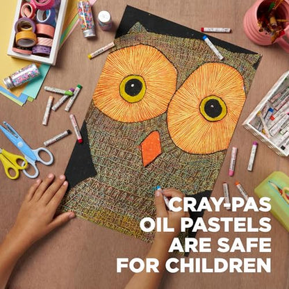 SAKURA Cray-Pas Junior Artist Oil Pastel Set, 50 Sticks - style: 50 Count (Pack of 1)