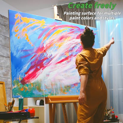 Oleitodh 6 Pack Stretched Canvas 24x36 Inch Large Cotton Painting Canvas - size: 24" x 36"-6 Pack