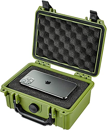Eylar Protective Gear and Camera Hard Case TSA Approved 8.12 inch 6.56 inch 3.56 inch, Customizable Pluck Foam, Lockable for Cameras, Lenses, Drones, Gear (Custom Logo) - color: Custom Logo