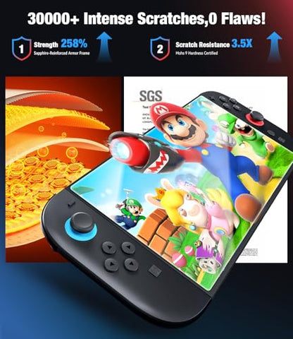 Hoerrye for Nintendo Switch 2 Screen Protector - 2025 Switch2 9H Tempered Glass, HD Clear with Auto Dust Removal, Anti-Scratch & Bubble-Free Installation Kit (2 Pack)