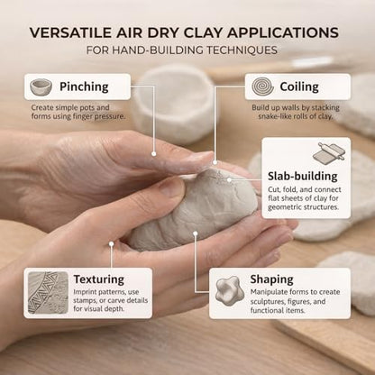 Colorations Air Dry Modeling Clay - 24lbs Kit
