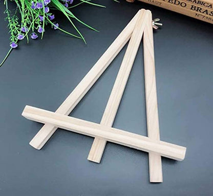 ANDES 9in Wood Tabletop Painting Easels 18 Pack Arts & Crafts Display Stand - style: 18pack