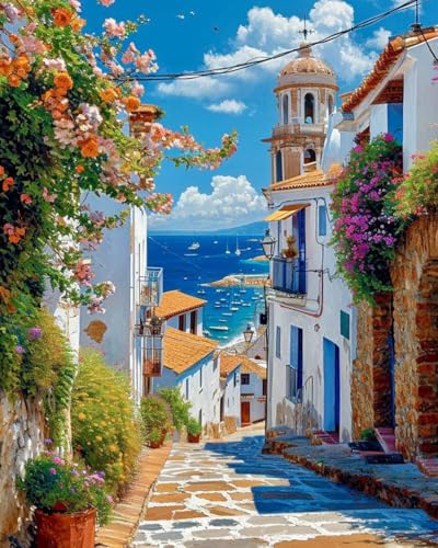 WUSARPLY Seaside Scenery Diamond Painting Kits for Beginner Adults - color: YH007