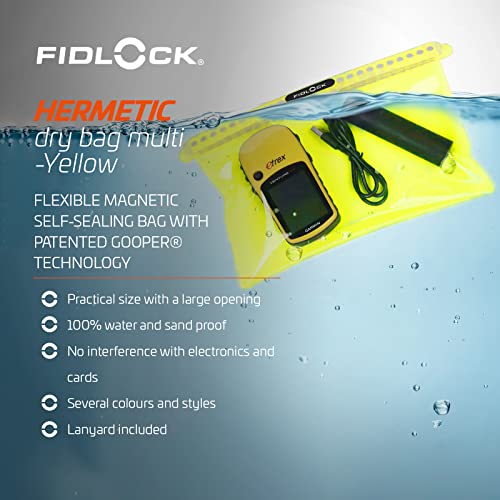 FIDLOCK Hermetic Dry Bag Flexible Magnetic Bag, Mega, Fabric Black - color: Fabric Black, size: Mega