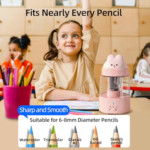 ZMOL Electric Pencil Sharpeners for Colored Pencils (6-8mm),Rechargeable