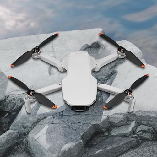 x xotic tech Mini Propellers Replacement Low-Noise and Quick-Release 4726 Blades Props Compatible with DJI Mini 2 SE/Mini SE/Mini 2/Mini 4k Drone Screws(Orange,16Pcs)