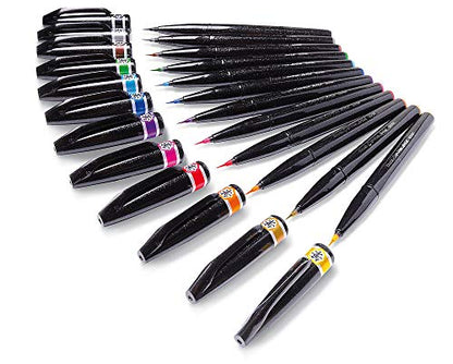 Pentel SESF30 °C AX Extra Fine Paint Brushes (Set of 1, Black - color: Black, size: 1 Count (Pack of 1)