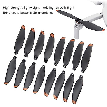 16PCS Drone Propeller Blades Props Replacement, 2.3x0.6in, Low Noise Blades, with 24 Screws 2 Screwdrivers, Stable