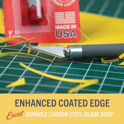Excel Blades #11 Titanium Nitride Hobby Blades, 50-Pack, Carbon Steel