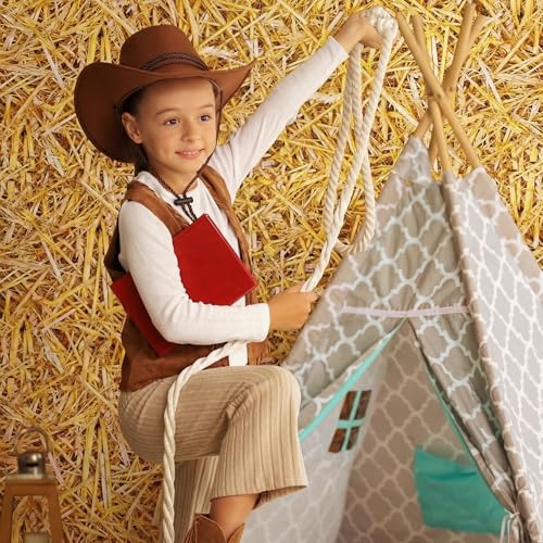 Oudain 54 Inch x 100 ft Hay Bales Straw Tablecloth Roll Cutter Box - style: Hay Bales