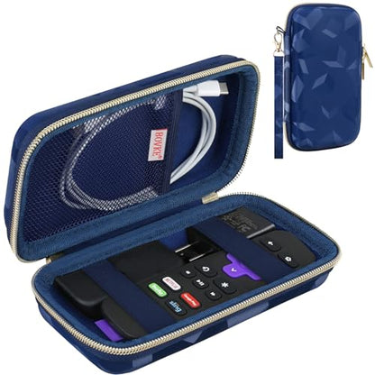 BOVKE Case for Roku Voice Remote/Roku Voice Remote Pro 2nd Ed, Blue Cube - color: Blue Cube