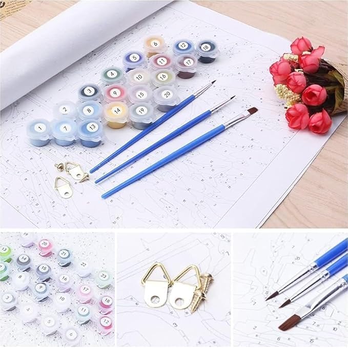 Rural Scenery Paint by Numbers Kit for Adults,Color By Numbers for Adults - color: DP03773