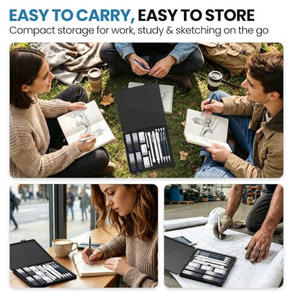 WUO 0.7 mm Mechanical Pencils with Eraser Pen Storage Case, 4 PCS - color: Multicolor2 - 0.7mm (4 Pack)