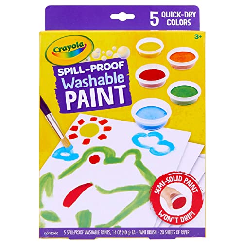 Crayola Spill Proof Paint Set Washable Paint Set for Kids, Arts & Crafts - size: 1 Count (Pack of 1)